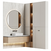 Bathroom furniture 06 modular in a modern minimalist style