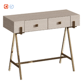 Console with drawers gray gold Garda Decor