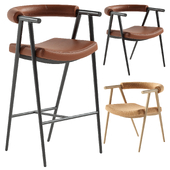 Bruso Barstool & Bruso Dining Chair