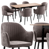 Palermo dining chair and Ajlend table