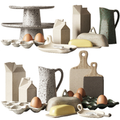 Ceramic kitchen decor set | Декоративный набор для кухни