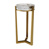 Molten Side Table Clear Glass by ATKINandTHYME