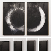 Black Abstract Canvas No-701