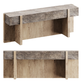 Bingham Console Table-Rustic Oak