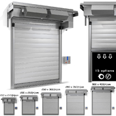 Ворота для гаража с воздуходувкой / Garage door with blower