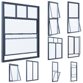 Современные окна modern windows 5 vray