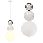 Modern White Glass Hanging Pendant Light