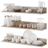 Decorative set of kitchen utensils 003 | Decor set Kitchen Utensils