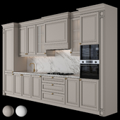 Classic kitchen 138 with 2 materials