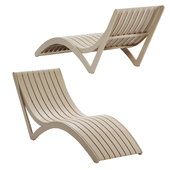 Taupe Farrah 28'' Outdoor Chaise Lounge