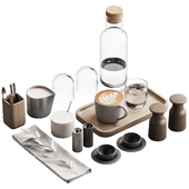 510 dishes decor set 17 coffee and water kit for cafe 01