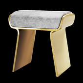 Vanity Stool Leath-aire Upholstery