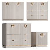 Chest of drawers and nightstand Capri Courage