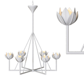 Single-tier chandelier Alberto / Large