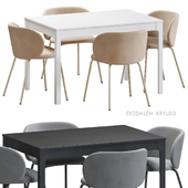 EKEDALEN KRYLBO стол и стулья IKEA