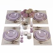 Violet Table Setting