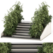 Backyard and Landscape Entrance and Exit Stairs - Set 2081