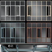 Stained glass aluminum windows