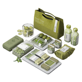Декоративный набор для кухни в зеленом цвете