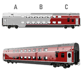 Двухэтажный вагон.Ливреи: A,B,C