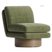 Crate & barrel - Odeon Swivel Accent Chair