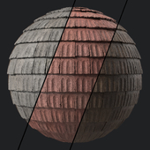 Roof Tile Materials 113- Concrete Roofing | Sbsar Seamless, Pbr, 4k