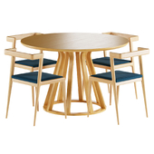 Elegance table and Node chair from Lulu Space
