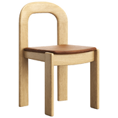 Treviso Natural Leather Dining Side Chair