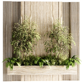 Indoorplants- wall with plants set98