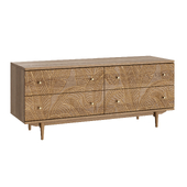 Chest of drawers "Boho" 4 drawers jungle La Redoute