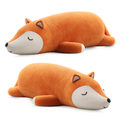 Sleeping Fox Plush Toy