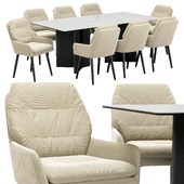 Ralf dining chair and Darvin table