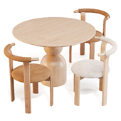 Dining Set: Soho Home (Lowden Table and Zita Chairs)