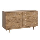 Chest of drawers "Boho" 6 drawers jungle La Redoute