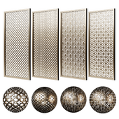 Set of decorative grilles No. 2