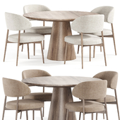 Hyde Dining Chair and Lori Ash Table