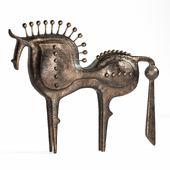 Stylized Horse Sculpture