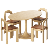 Treviso Dining Chair and Nero 60 Table