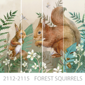 Wallpapers/Forest Squirrels/Дизайнерские обои/Панно/Фотообои/Фреска