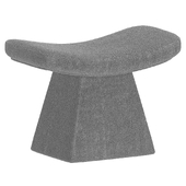 Modern Boucle Stool by Homary