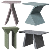 Forma Cemento Studio Salaris concrete tables Abecedario