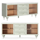 Fern sideboard in ash with marble top