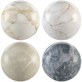 Marble 116 (Dahlia,Melange,Soap,Steel Mountain,Ibon)