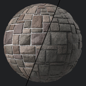 Stone Wall Materials 104- Decorative Random Pattern | Pbr 4k Seamless