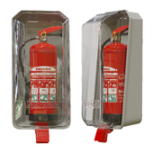 Fire extinguisher in protective case