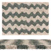 carpet Shaggy rug Louise Green by Benuta