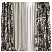 Curtains with Abstract pattern