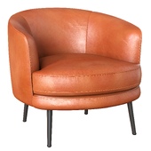 Viv Leather Slipper Chair