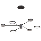 Sputnik Chandelier Pendant Lighting Modern Acrylic 6/8/10 Lights Black Led Hanging Lamp Fixture in White/Warm Light