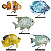 Set of fish figurines
